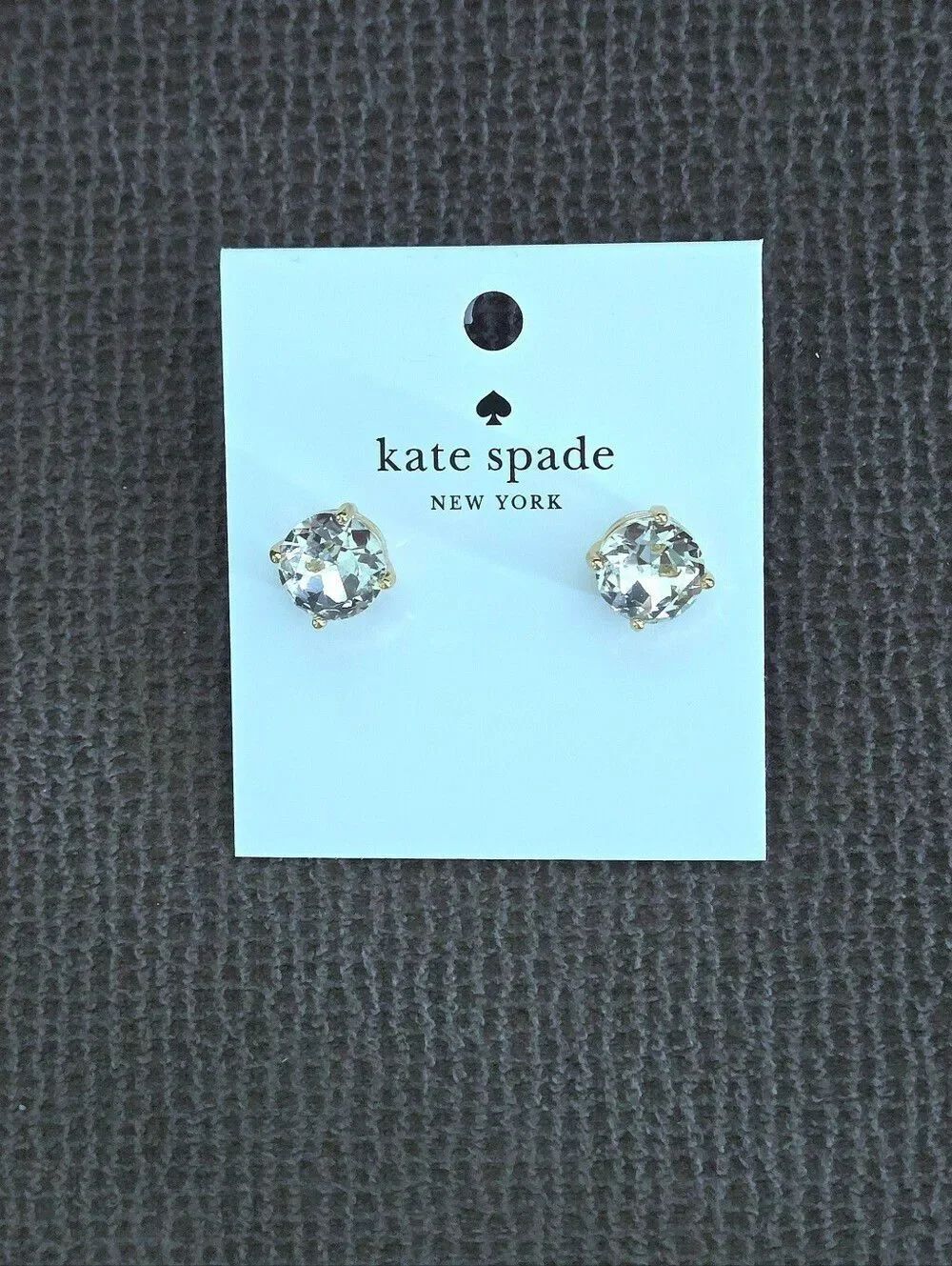 Kate Spade♠️ 4-Prong Set Clear Stud Earrings - Picture 12 of 15